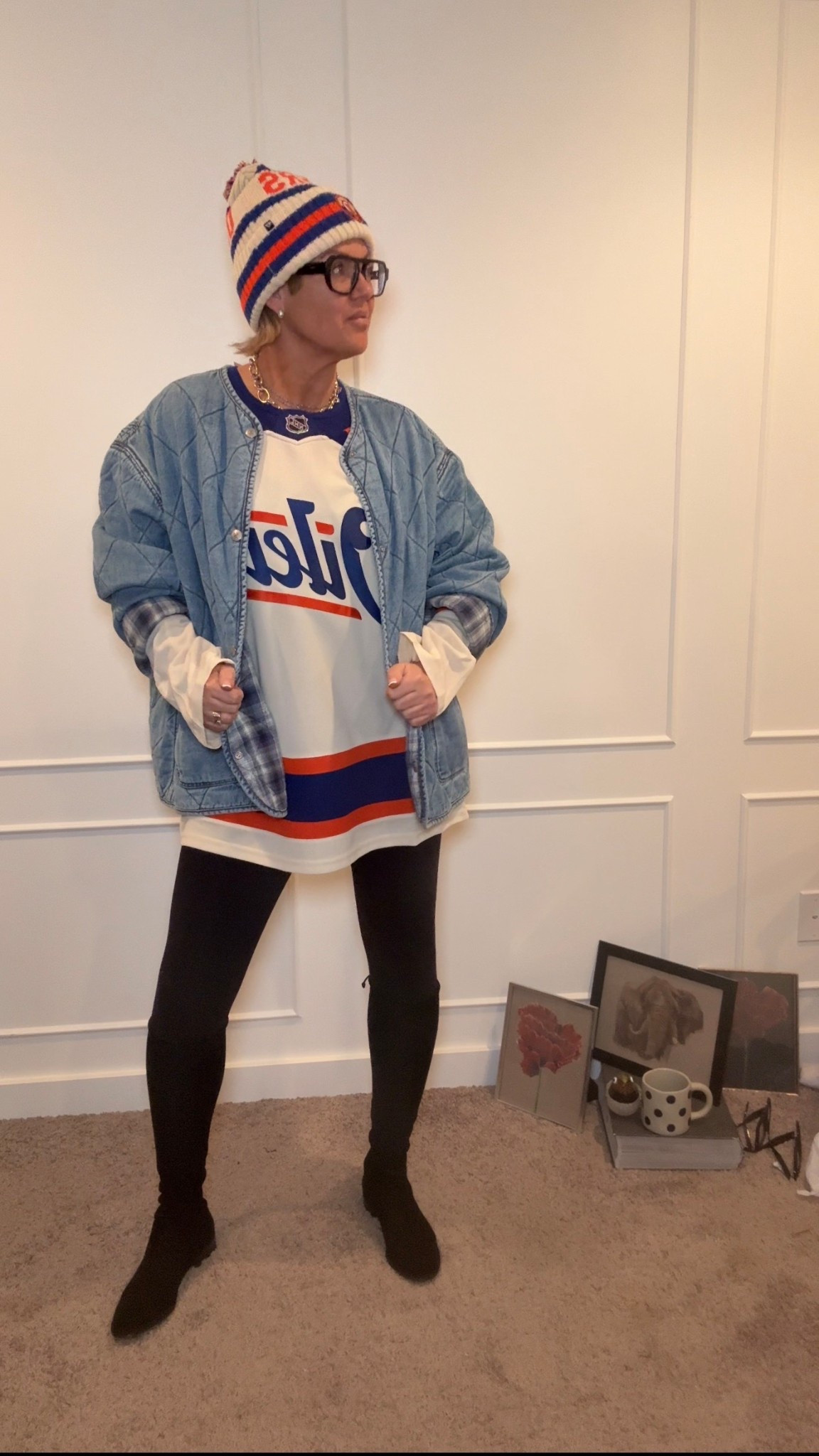 Hockey jerseys don’t have to be hard to style! 

#LTKwinter #LTKover50style #LTKstyletip
