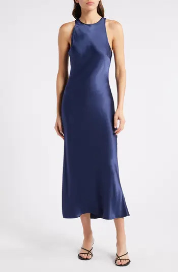 Solene Sleeveless Satin Midi DressRails | Nordstrom