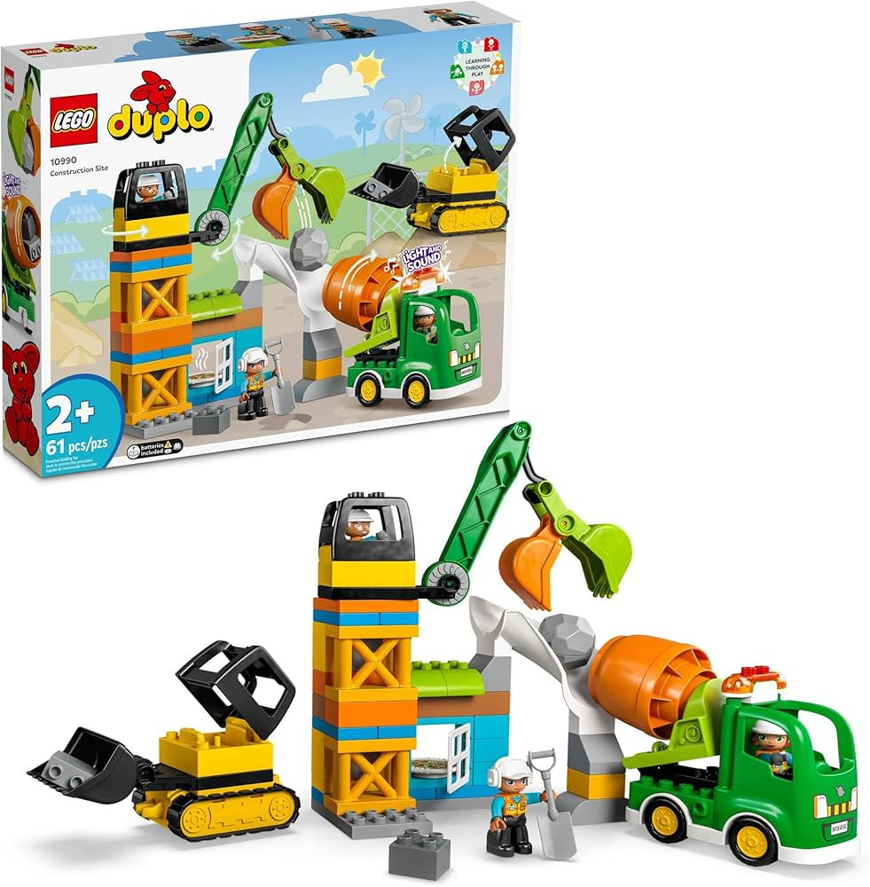 LEGO DUPLO Town Bulldozer Construction Vehicle Toy Set 10990, Early Development and Activity Toys... | Amazon (US)