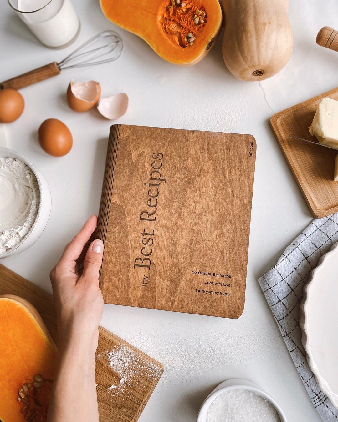 Personalized Mom Gift Custom Recipe Book & Stand - Etsy | Etsy (US)