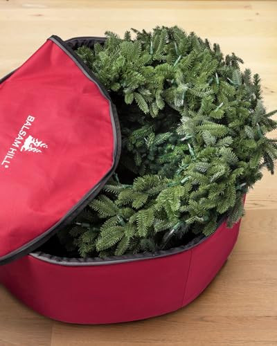 Balsam Hill | Wreath Storage Bag | Preserves Shape & Aesthetics of Christmas Decorations & Ornaments | Small Double Organizer | Fits Two 30" Wreath | Amazon (US)