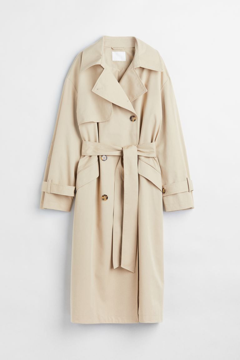 Trenchcoat aus Baumwolle | H&M (DE, AT, CH, DK, NL, NO, FI)