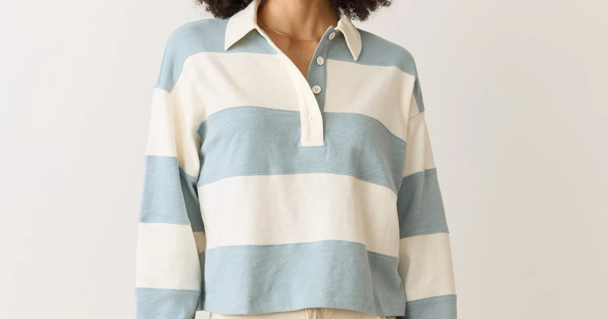 Rugby Crop Polo | Marine Layer