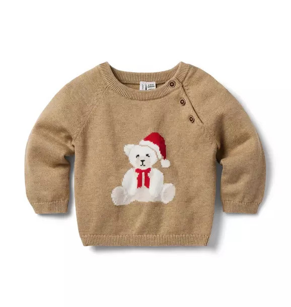 Baby Santa Bear Sweater | Janie and Jack