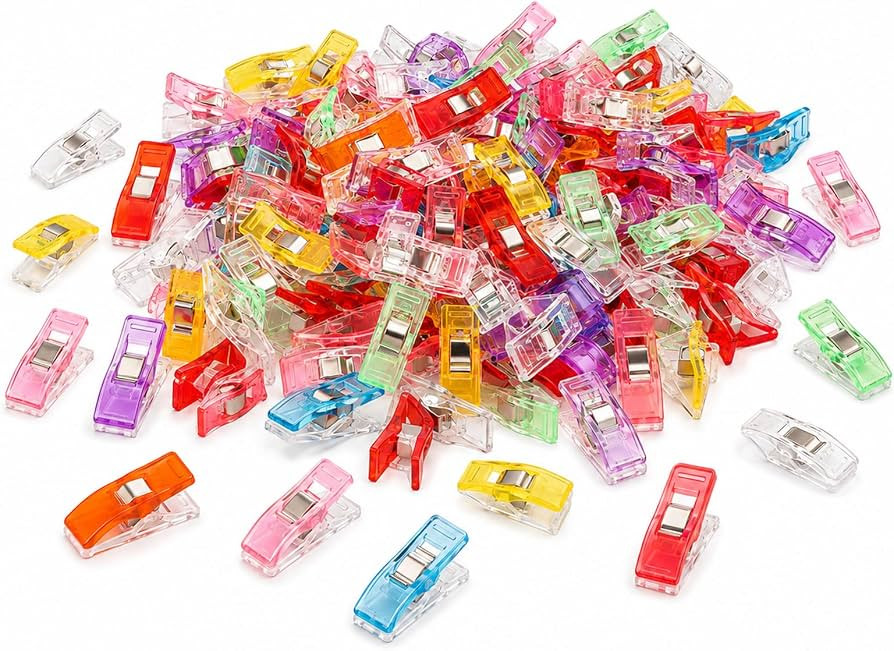 Sewing Clips Pack of 100, Fabric Clips for Quilting Binding & Crafts | Amazon (US)