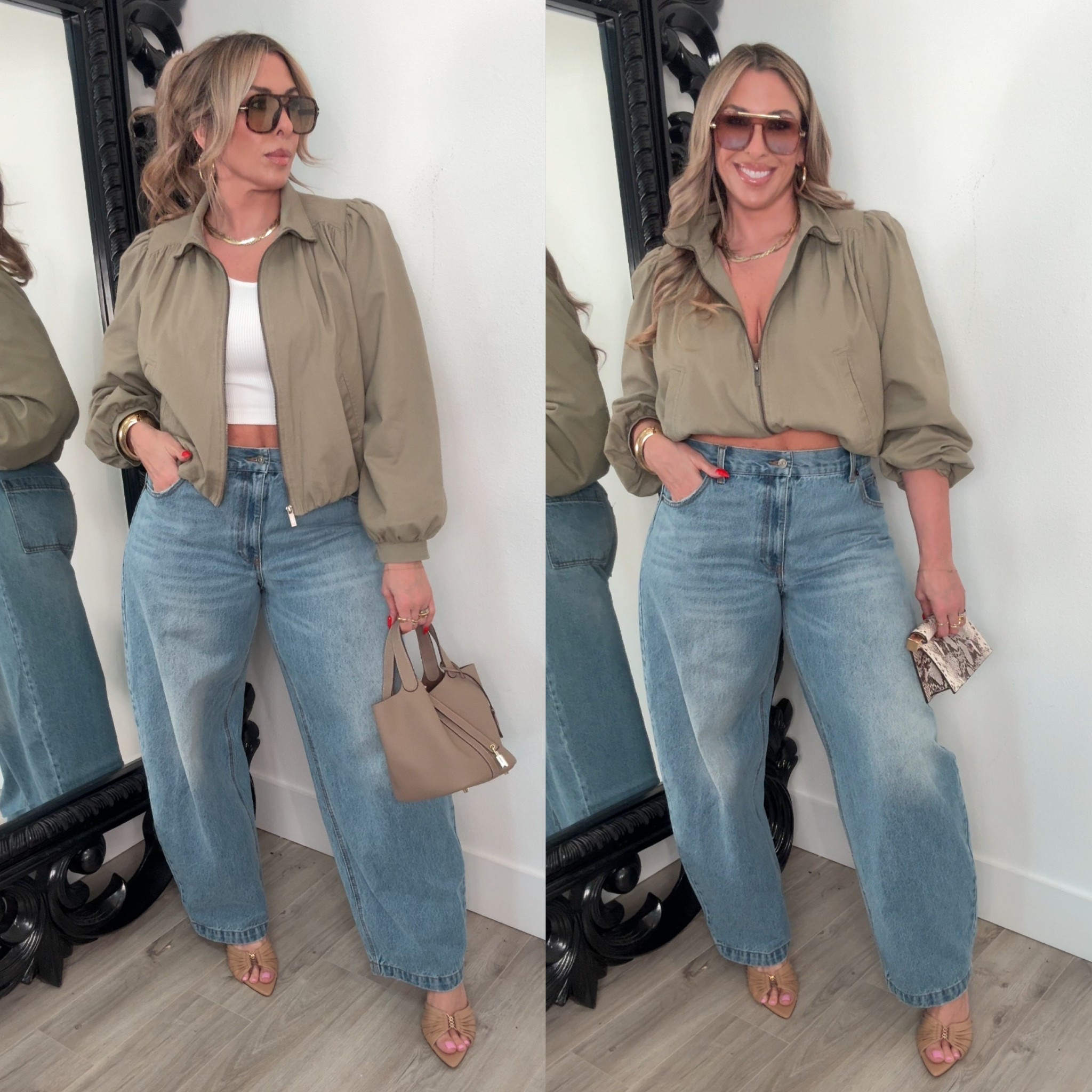 Spring Outfit 

Jacket size L (worn 2 ways)
tank size M/L
Current Fav Jeans size 10 (no stretch run big size down 1-2 sizes; usually I’m a size 14 and non-jeans)
Accessories link
also linked flats to pair 

#LTKootd #LTKOver40 #LTKMidsize