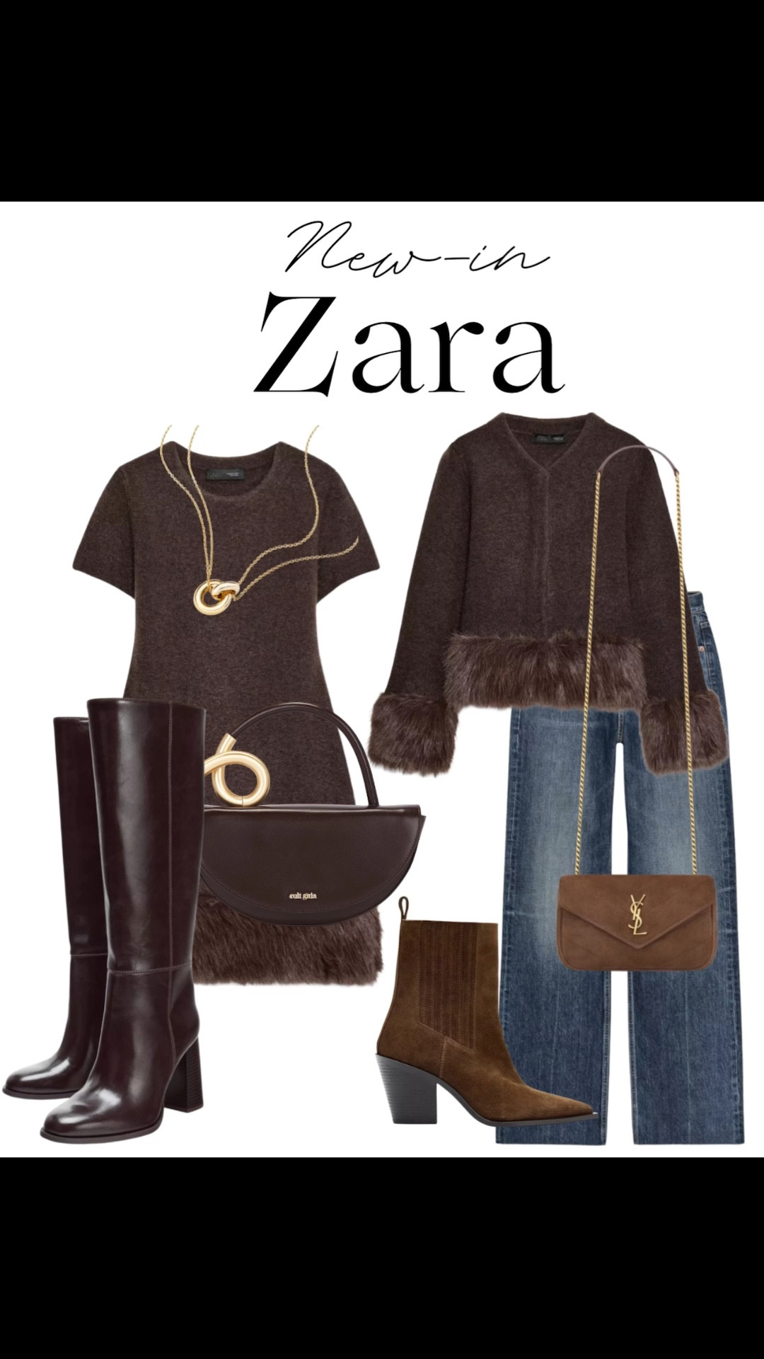 New-in Zara - chocolate brown and faux fur perfection 🤎🐻

Tags: Fall boots, Thanksgiving outfit ideas, cardigan sweater, straight leg suede, suede ysl bag, brown knee boots, suede booties, cult Gaia bag, Mejuri gold necklace, fall party outfit, autumn date night look

#LTKShoeCrush #LTKFindsUnder100 #LTKParties
