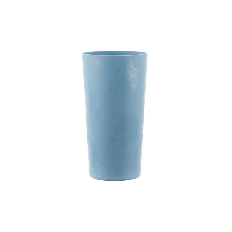 Mainstays 26-Ounce Blue Gingerbread Etched Plastic Holiday Tumbler | Walmart (US)