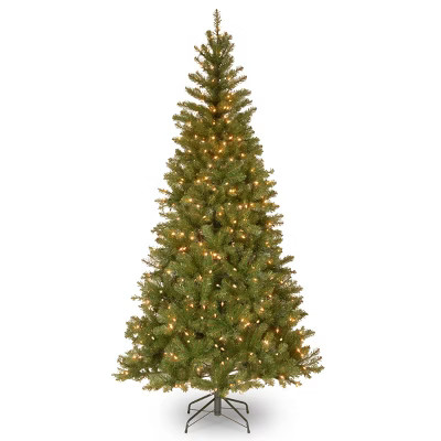 6.5' Prelit Slim Aspen Spruce Artificial Christma Tree White Lights - National Tree Company | Target