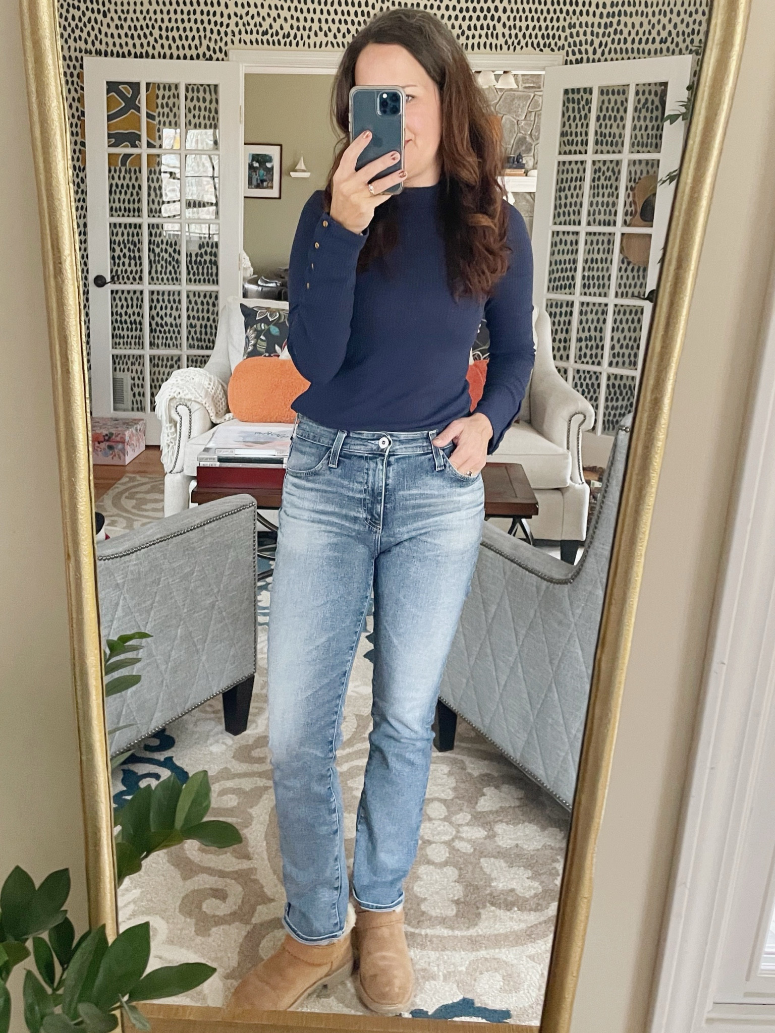 Mom uniform this week has been mock necks and jeans 👖 

#LTKshoecrush #LTKSeasonal #LTKover40