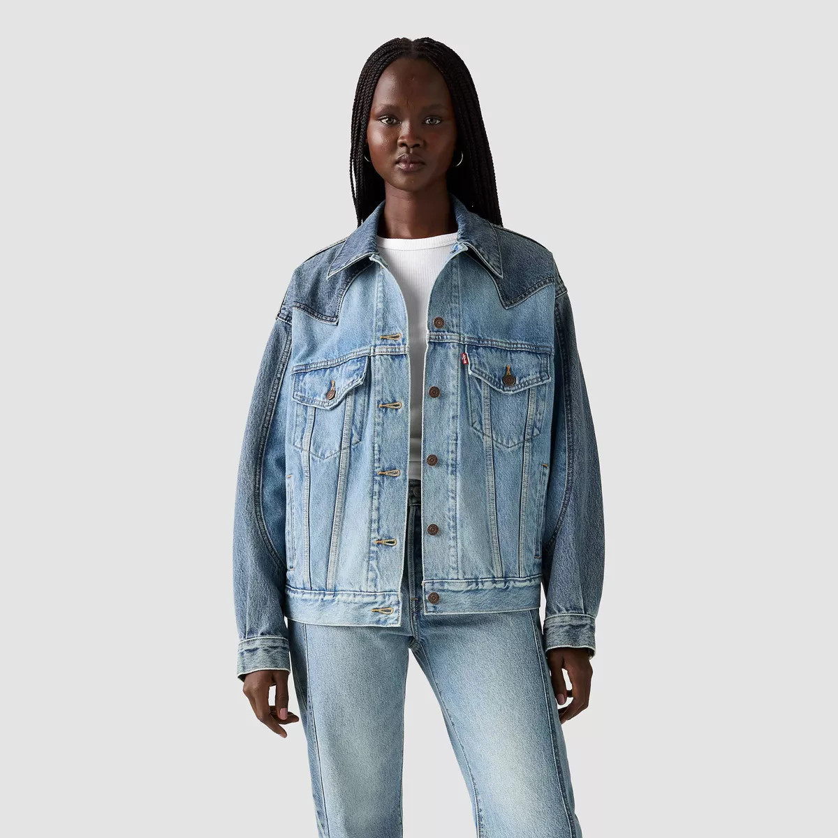 Levi's® Women's 90's Western Pieced Trucker Jacket - Free Range XS | Target