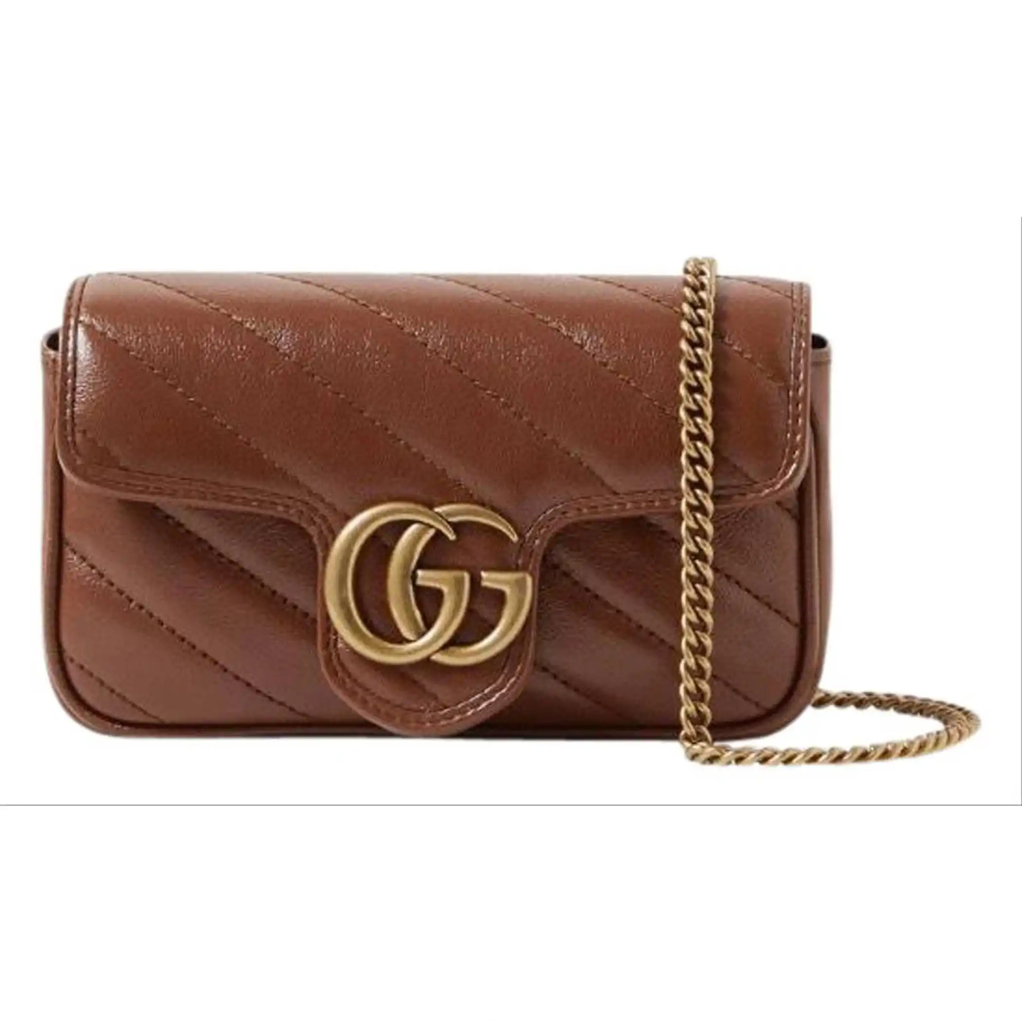 Gucci Marmont gg logo super mini quilted leather bag | Grailed | Grailed