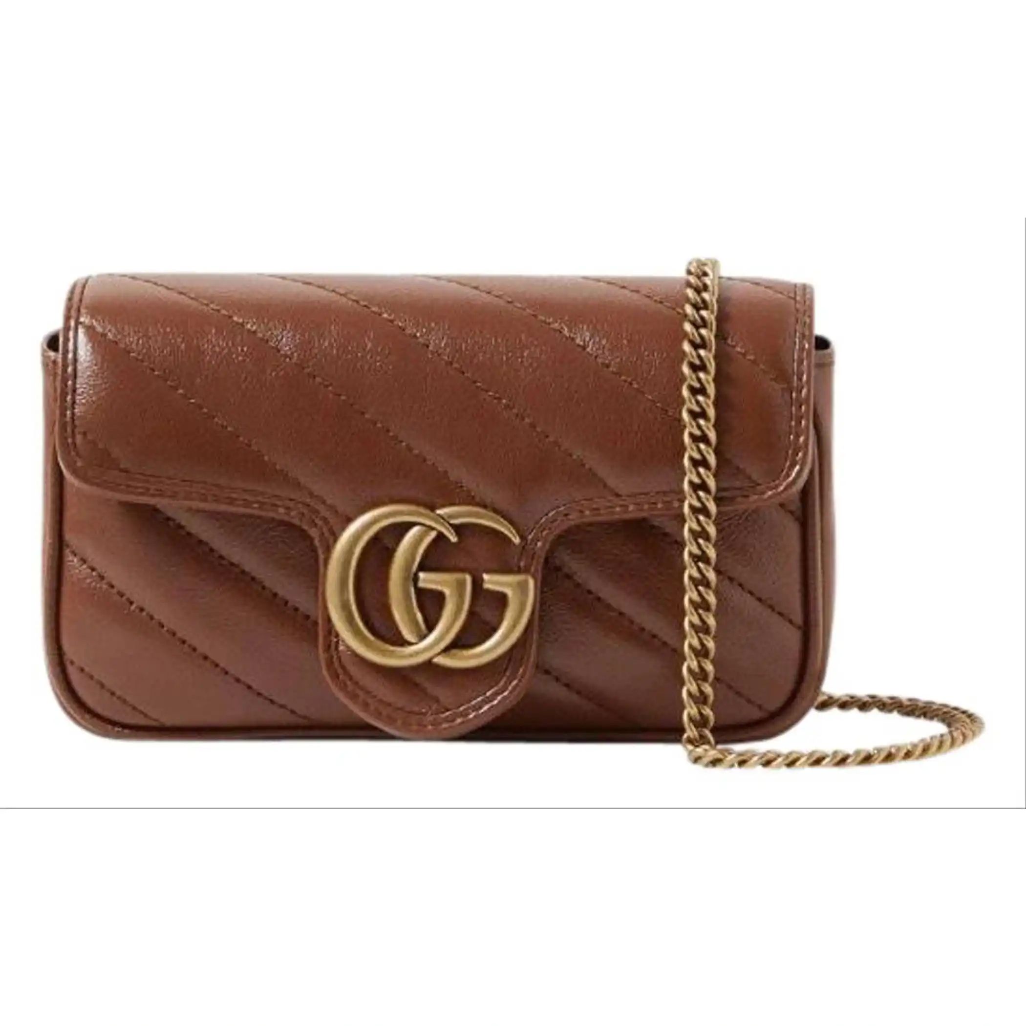 Gucci Marmont gg logo super mini quilted leather bag | Grailed | Grailed