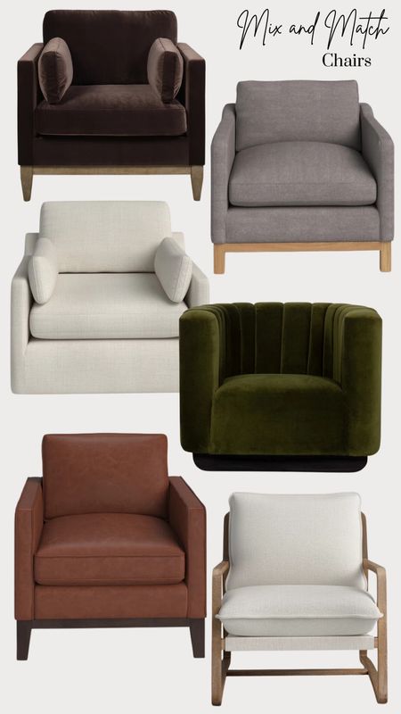 Joss & Main mix and match accent chairs 

#LTKhome