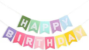 Felt Rainbow Happy Birthday Bunting Banner -Macaron-Colored “Happy Birthday”Decor,Rainbow Fir... | Amazon (US)