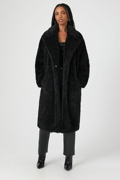 Faux Shearling Duster Coat | Forever 21 | Forever 21 (US)