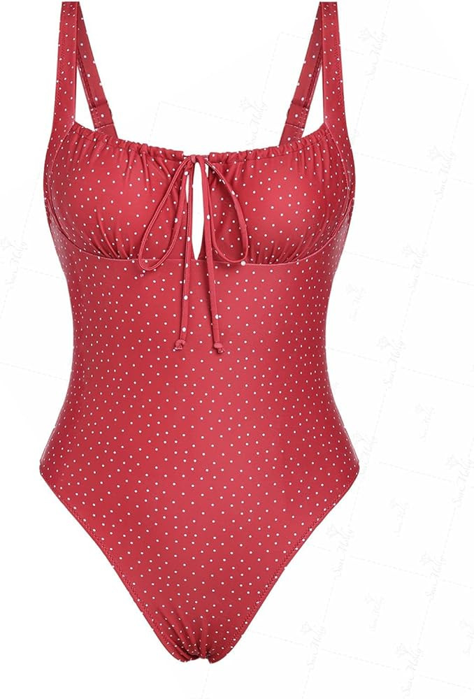 seamoly  Gingham Tie Around Criss One-Piece Swimsuit | Amazon (US)