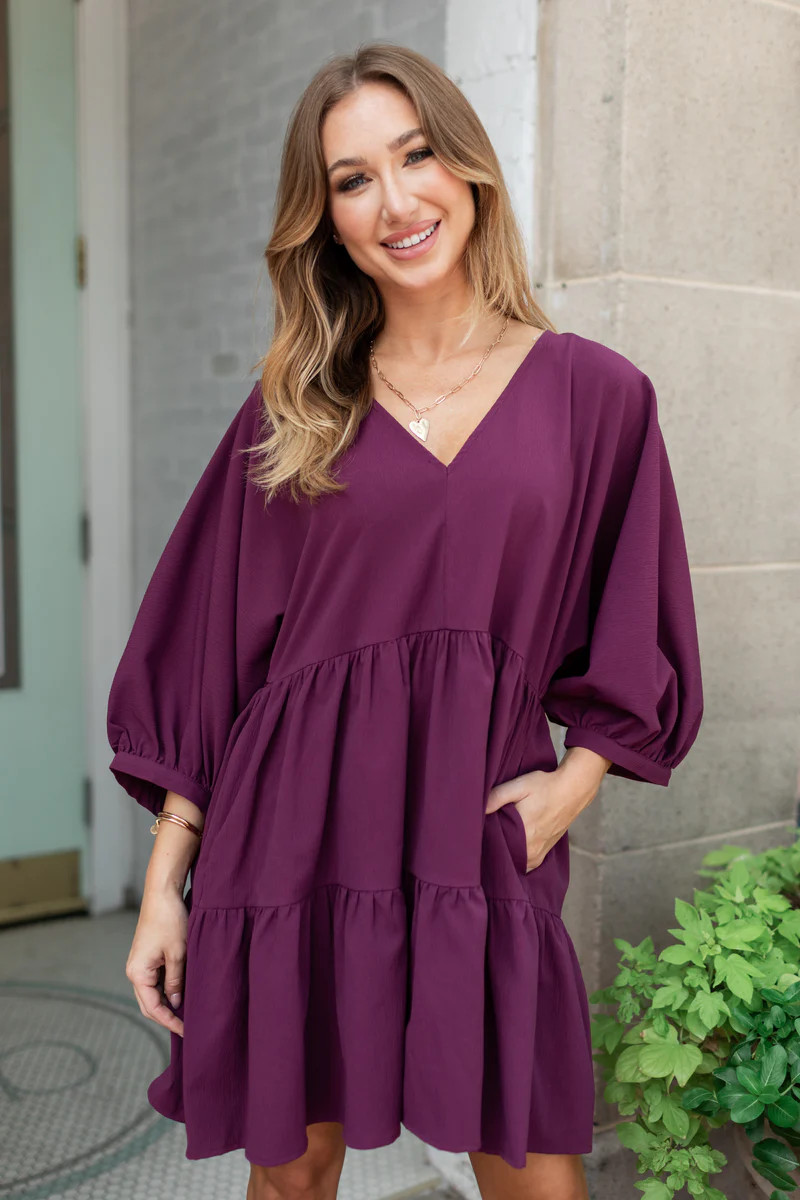Laney Dress- Plum | Avara