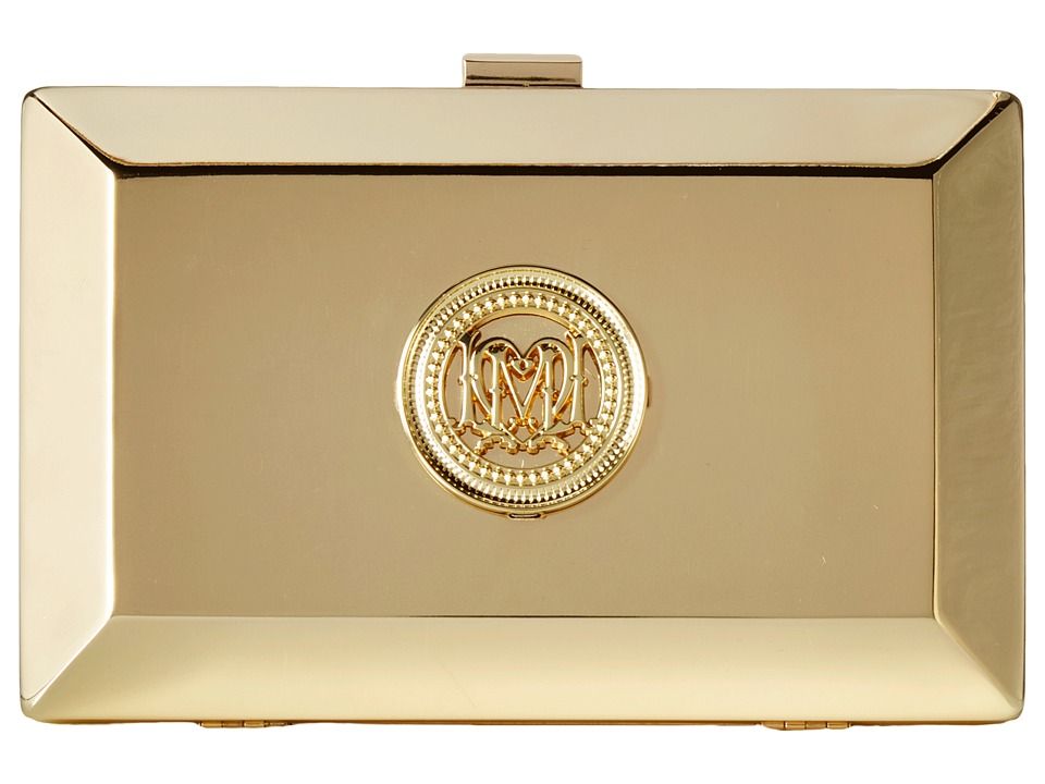 LOVE Moschino - Metal Clutch (Gold) Clutch Handbags | Zappos