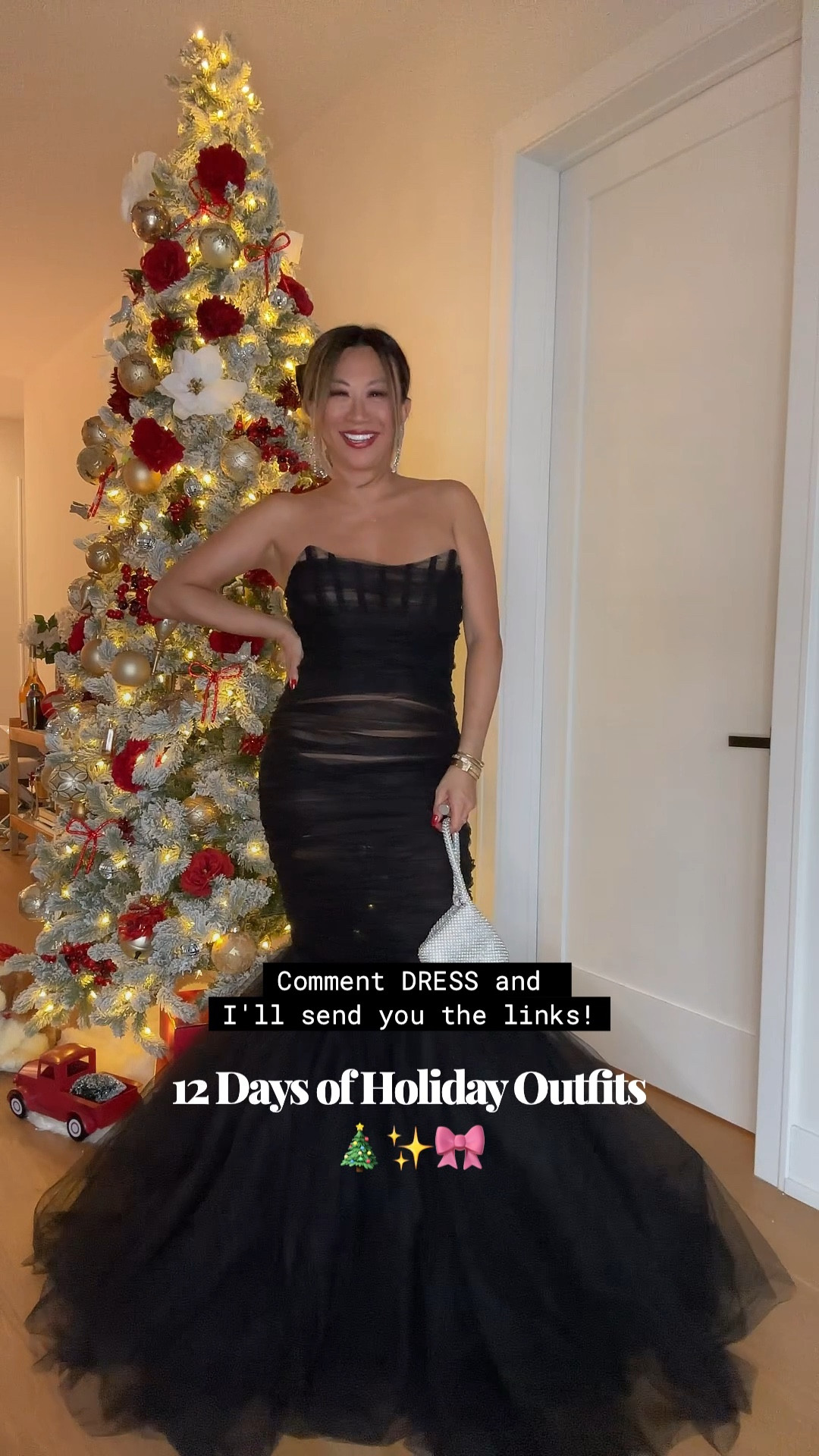 Holiday dress, wedding guest dress, black tie dress, tulle dress, revolve dress, holiday style, holiday outfit, glam dress 

#LTKwedding #LTKstyletip #LTKHoliday
