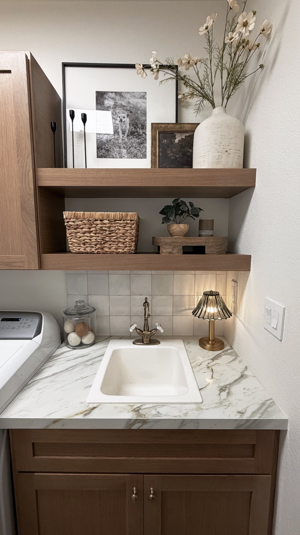 Laundry room decor // Shelf styling

#LTKHome