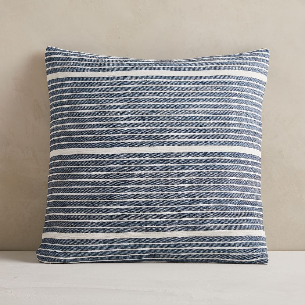 Silk Mini Stripe Pillow Cover | West Elm (US)