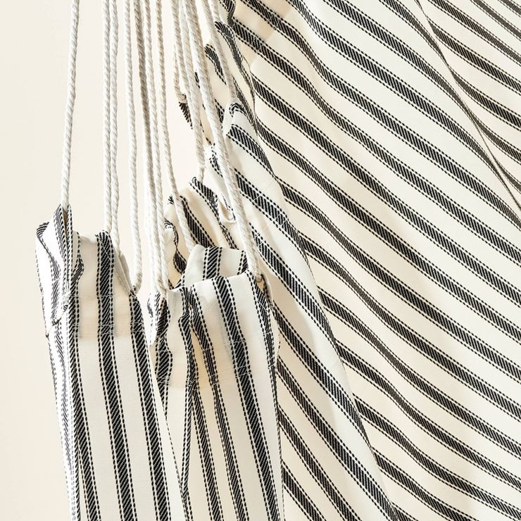 Striped Hammock Chair Dark Gray/Cream - Hearth & Hand™ with Magnolia | Target