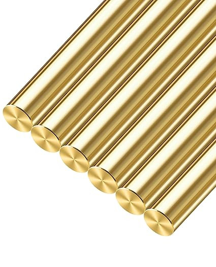 Coolneon 3/16 inch Brass Rods 3/16 x 12 in, 6 Pcs for Knife Making Knife Handles Pins Stock Knife... | Amazon (US)