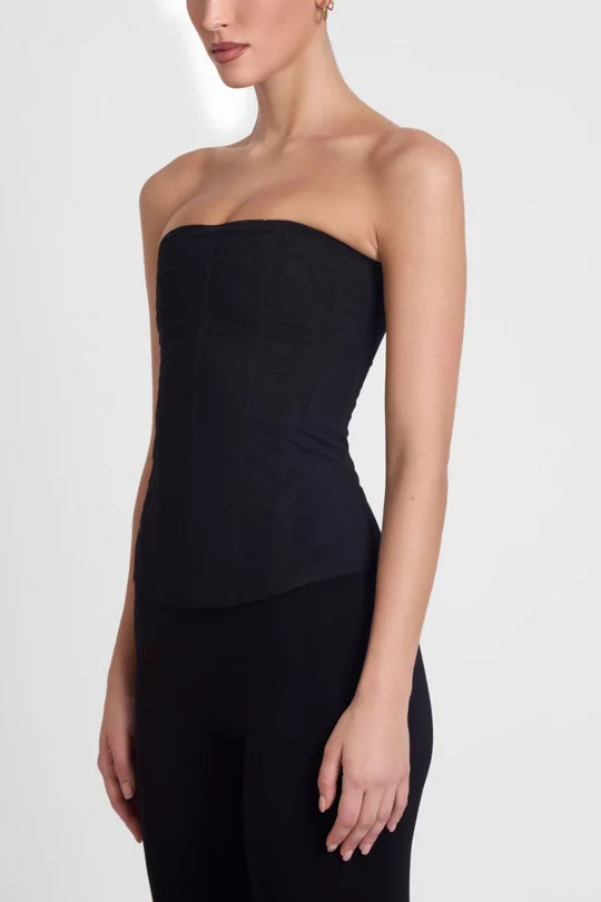 LEAU Muse Mesh Corset Top | Urban Outfitters (US and RoW)