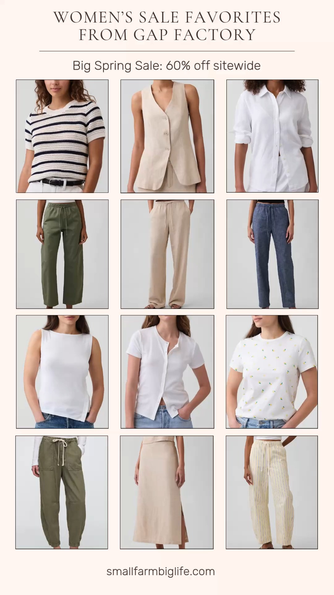 Gap Factory Big Spring Sale is happening now with 60% off sitewide and I rounded up my favorite picks! I am loving all the linen blend pieces this season and the barrel jean styles are so good right now. These are the kind of easy, relaxed pieces that work for so many different occasions and the prices are incredible. Linking everything below! 

 #LTKootd #LTKOver40 #LTKSaleAlert