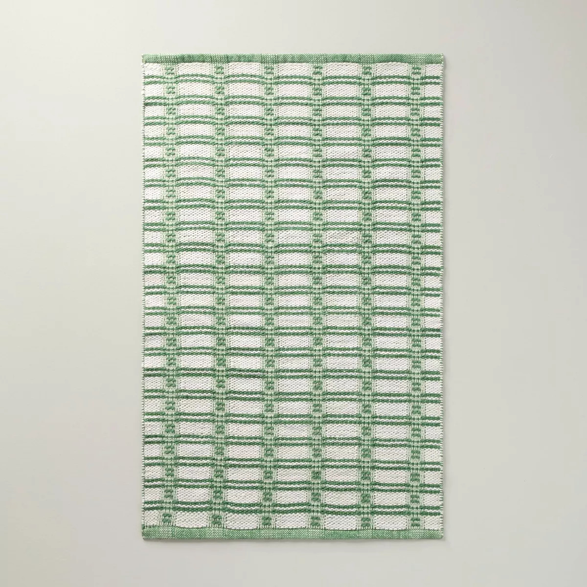 Indoor/Outdoor Handmade Area Rug Green/Natural - Hearth & Hand™ with Magnolia | Target