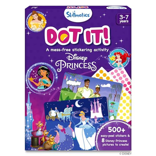 Skillmatics Dot It Sticker Art - Disney Princess, Mess-Free Fun for Kids, 500+ Stickers, Craft Ki... | Amazon (US)