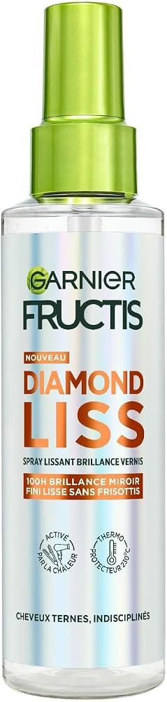 Garnier Fructis Diamond Liss - Spray Cheveux Lissant Brillance Diamant pour Cheveux Lisses & Bril... | Amazon (FR)