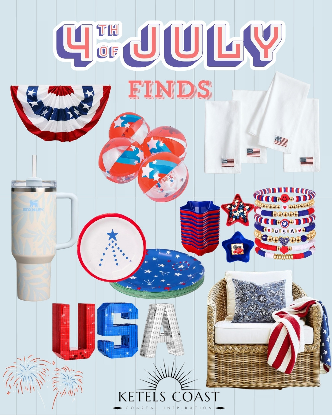 4th of July Hosting & Home Picks

#avaketels #ketelscoast #4thofjuly #fourthofjuly #4thofjulydecor 
#LTKParties #LTKOutdoors #LTKFindsUnder50 

 #LTKSeasonal #LTKHome #LTKSaleAlert