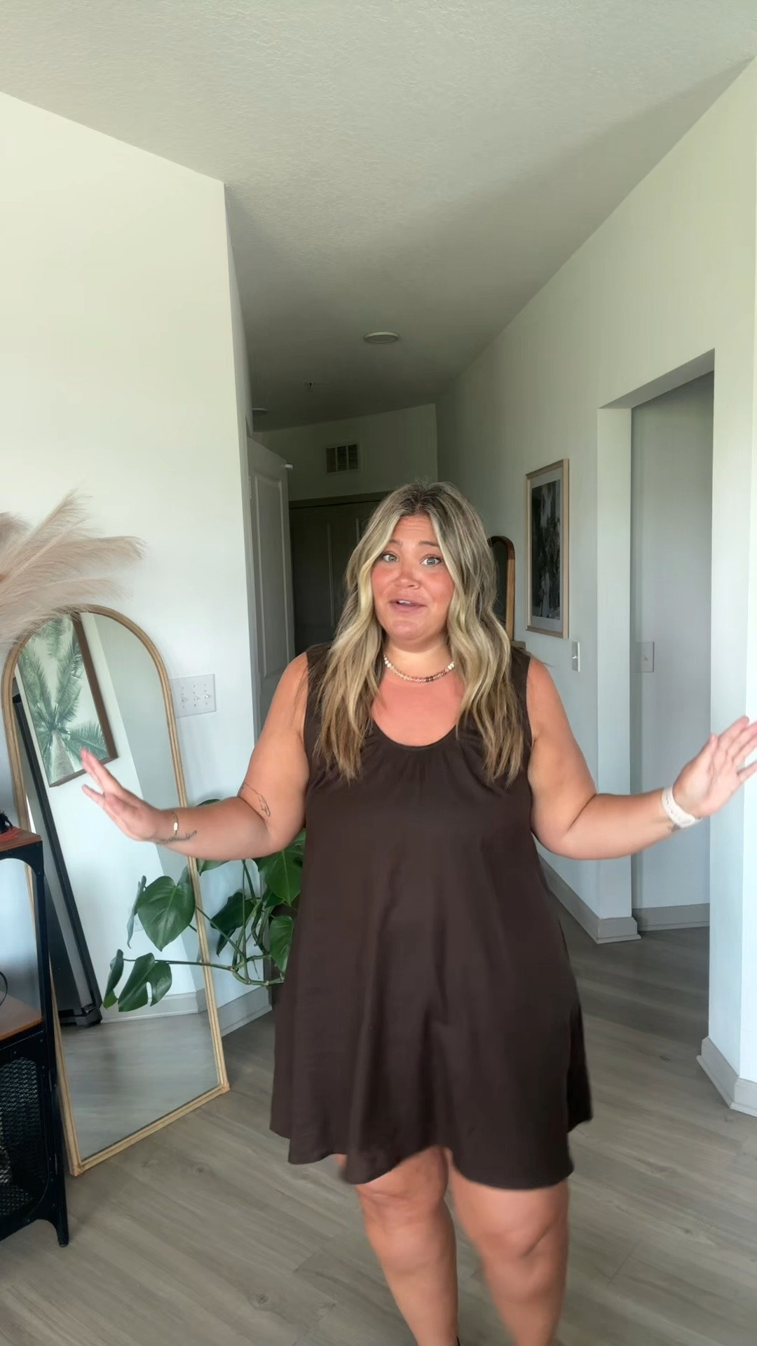 Post 4th outfit for work! Dress is XL