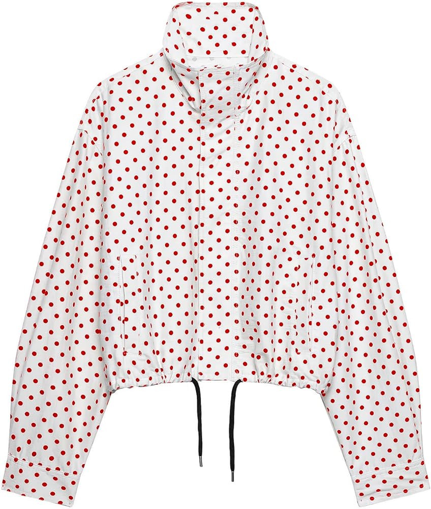 Feature:This cute fall spring jacket for women features with long sleeve with pleated cuff,front ... | Amazon (US)