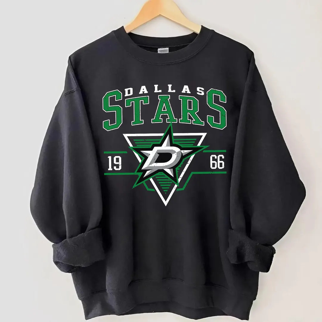 Dallas Stars Sweatshirt Crewneck, Vintage Stars shirt, Dallas Hockey Fan shirt, Hockey Tee, Stars... | Etsy (US)