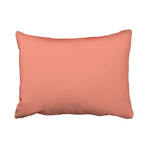 WinHome Decorative Solid Color Coral Throw Pillow Covers for Sofa or Bedroom etc. Size 20x30 inch... | Walmart (US)