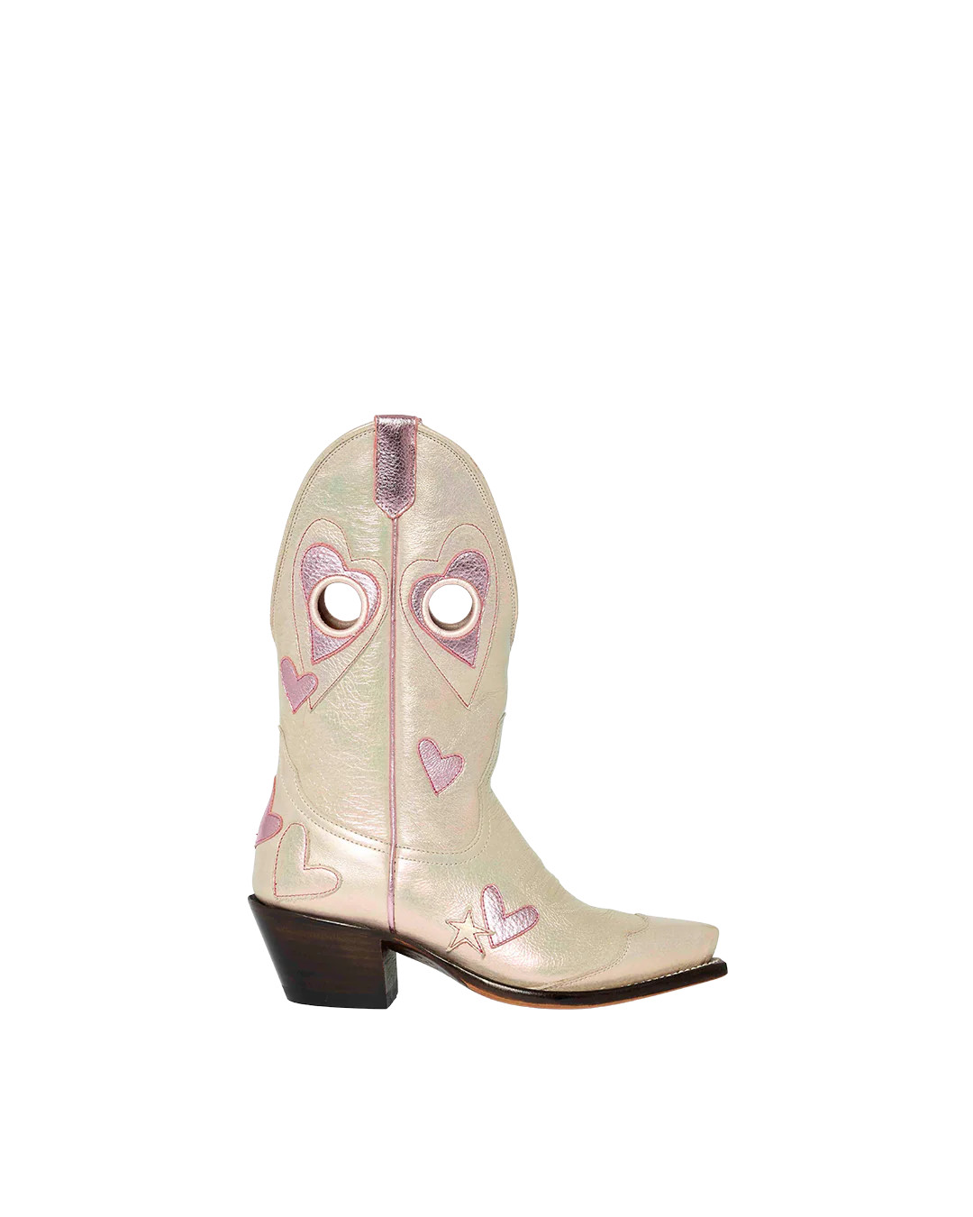 Lucy Iridescent Light Pink | Luxury Women's Fashion Cowboy Boots | Miron Crosby | Miron Crosby
