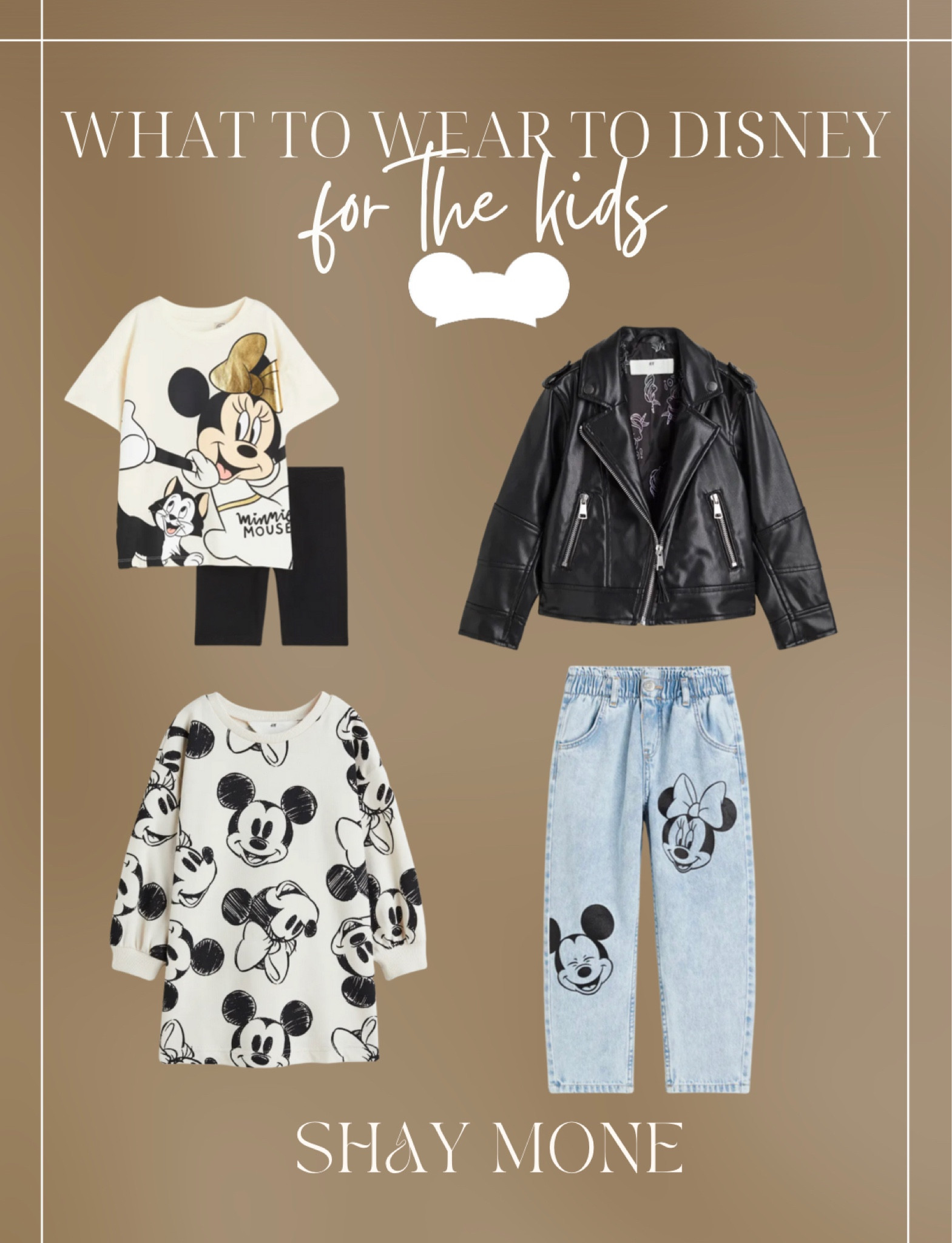 Disney outfits for kids! Girls jeans, biker jacket, Mickey Mouse sweater and legging set - Disney vacation 

#LTKkids #LTKtravel #LTKfamily