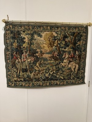 Hawking with Emperor Maximilian Vtg  Belgium Tapestry 100%wool  44'' x 34” | eBay US