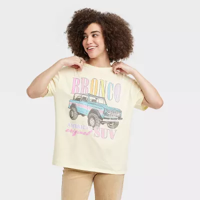 Girls - Goodie Two Sleeves Ford Bronco T-Shirt - Green Large