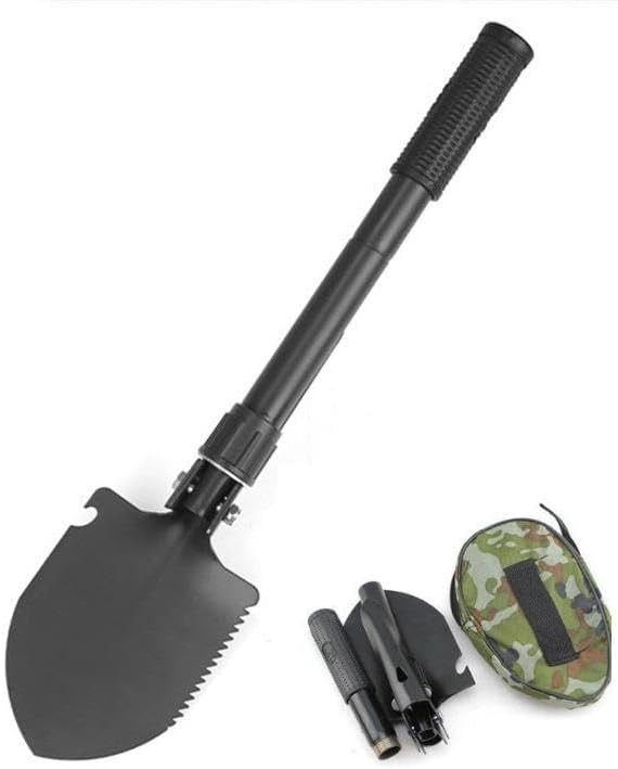 Durable Folding Shovel - Survival Shovel with Portable Bag for Camping Hiking Gardening Fishing &... | Amazon (US)