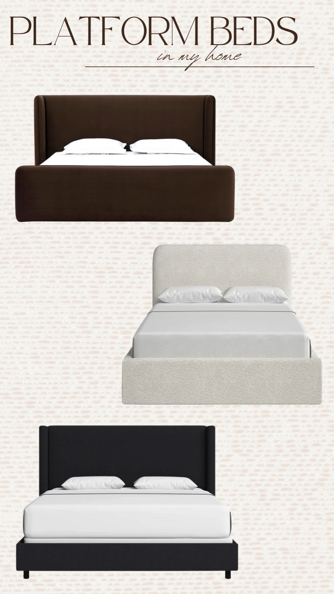 These are platform beds that are in my home and frequently asked about! 

Platform bed upholstered bed primary bedroom guest bedroom bedroom decor inspo trending best sellers viral 

#LTKHome