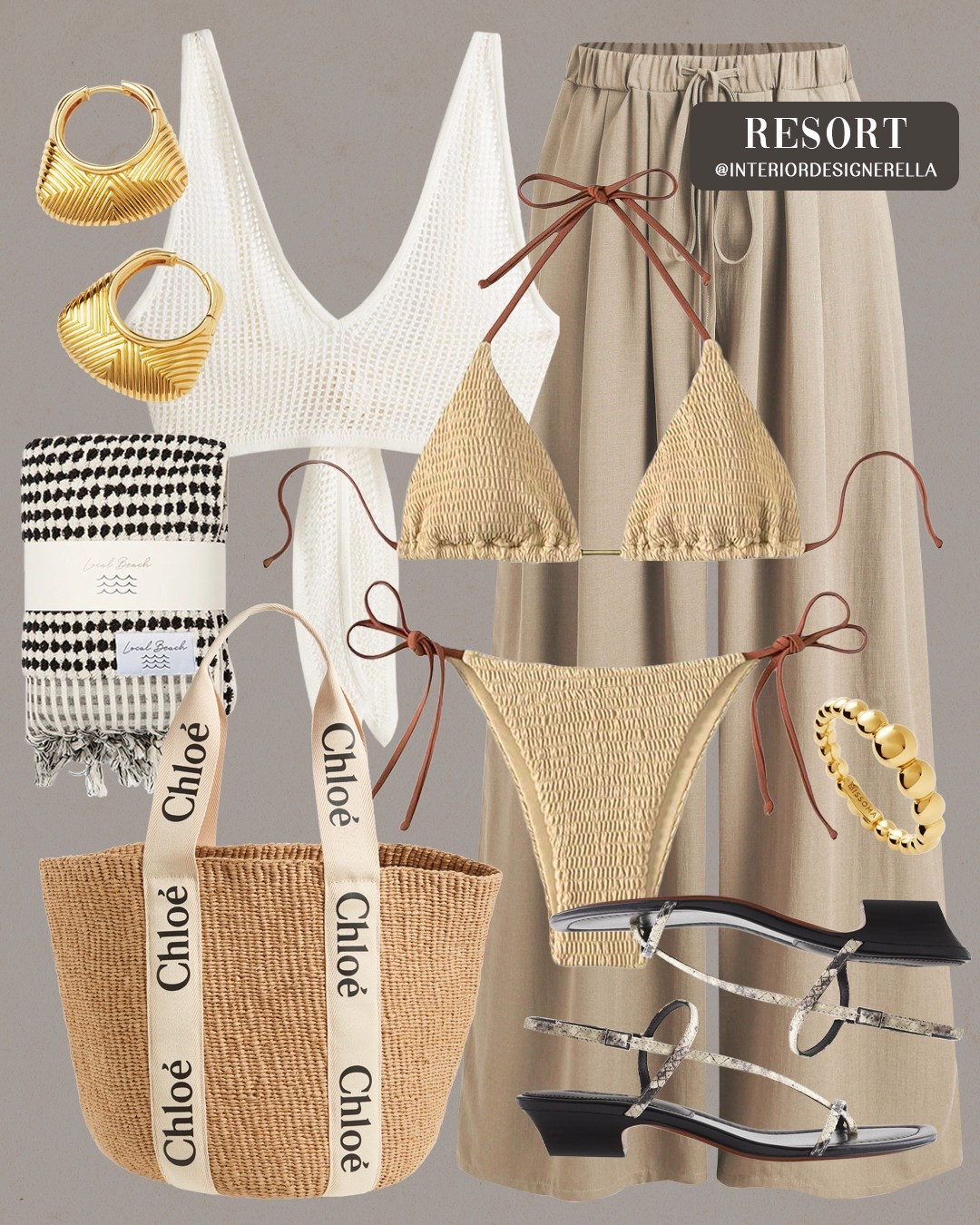 $23.99 Amazon palazzo pants + best selling Chloe straw tote!✨ Share this post with a friend!!🤗 Click on the “COASTAL COOL” collection on my LTK to shop this post and more!🤗

#LTKItBag #LTKShoeCrush #LTKSwim