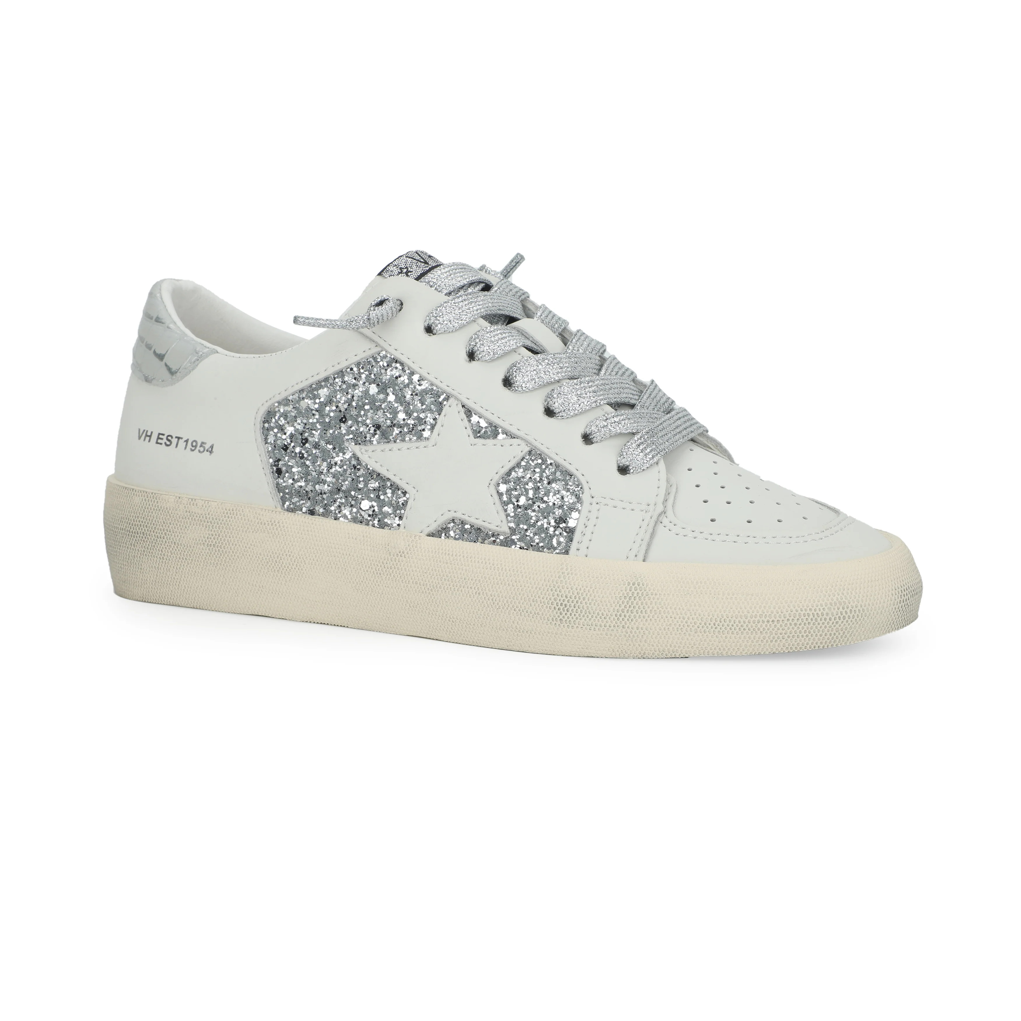 REFLEX 20 - WHITE GLITTER SILVER CROCO | Vintage Havana