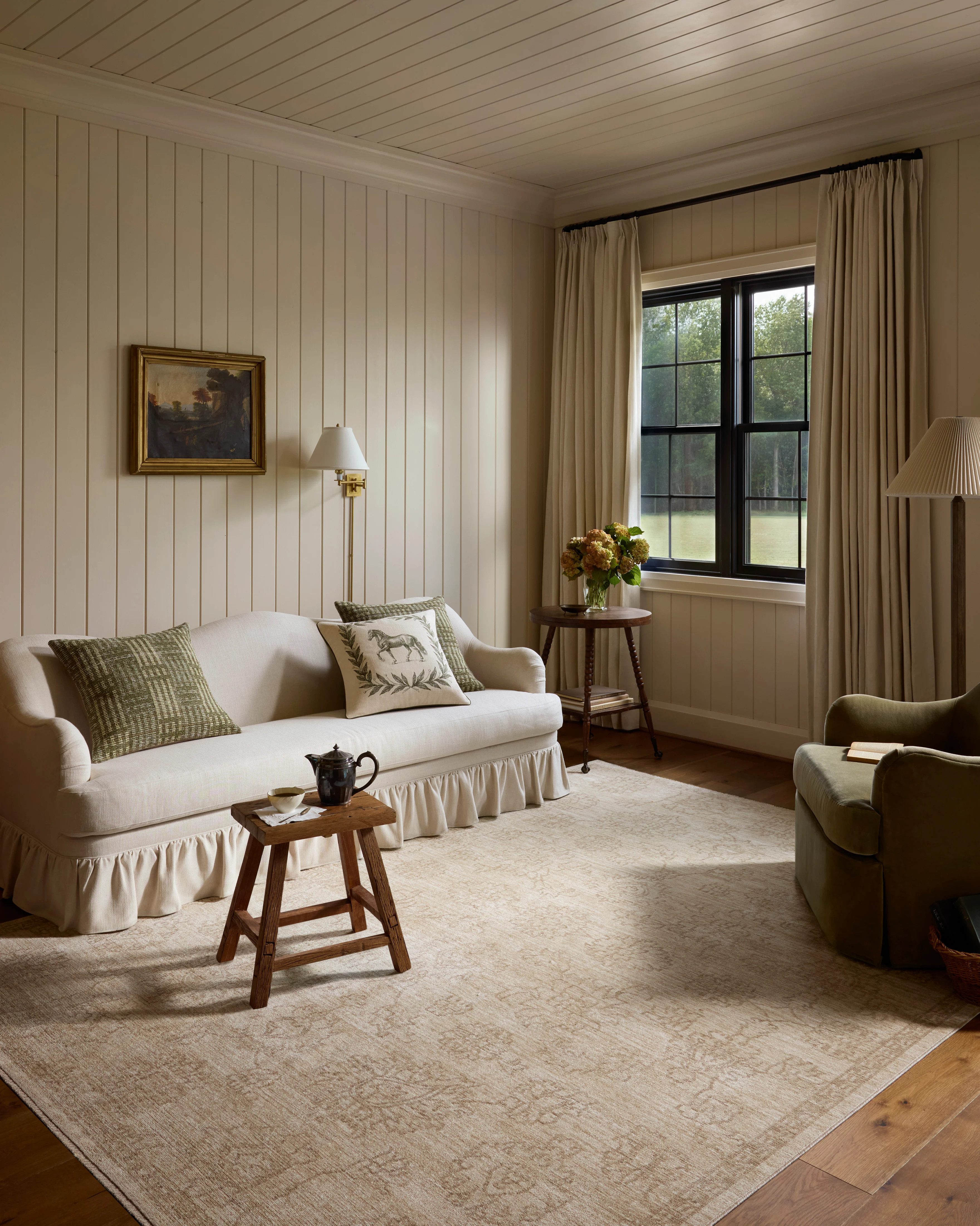 Chris Loves Julia x Loloi-Miriam-MIR-04-Ivory, Neutral | Rugs Direct