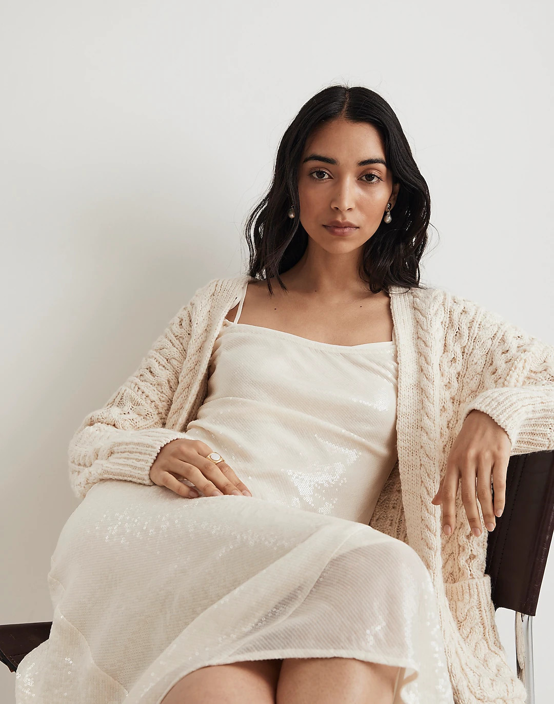 Madewell x Aimee Song Sequin Slip Maxi Dress | Madewell