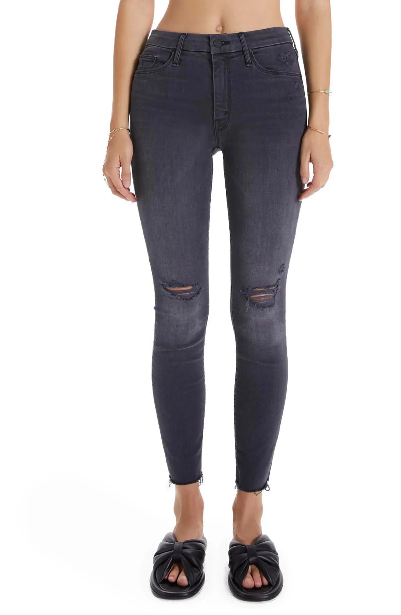 The Looker Frayed Ankle Skinny Jeans | Nordstrom