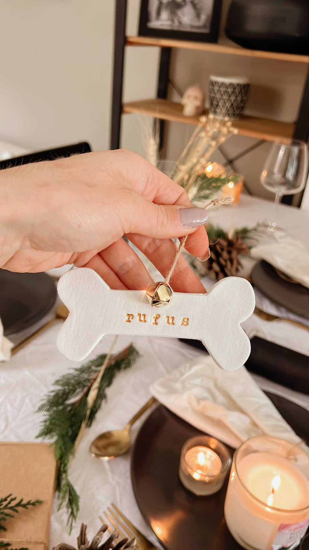 Personalised Dog Bone Clay Tree Decoration, Pet Christmas Decoration, Dog Tree Decs, Animal Decor... | Etsy (US)